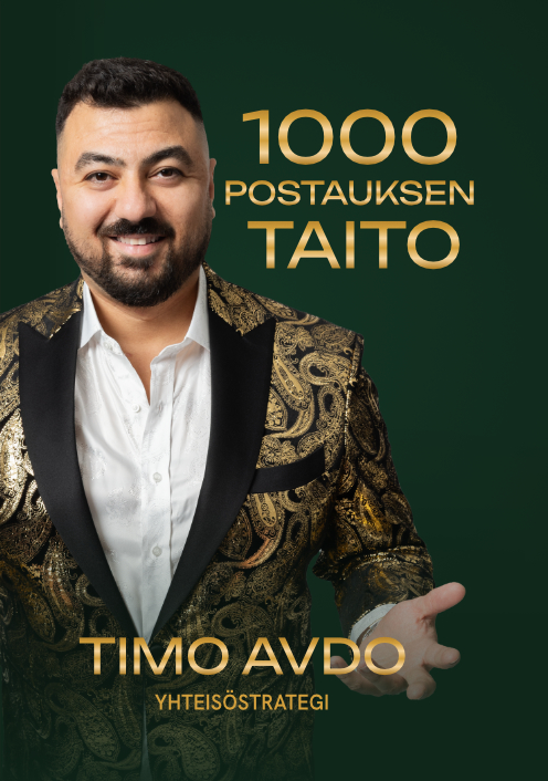 1000 POSTAUKSEN TAITO -kirjan etukansi